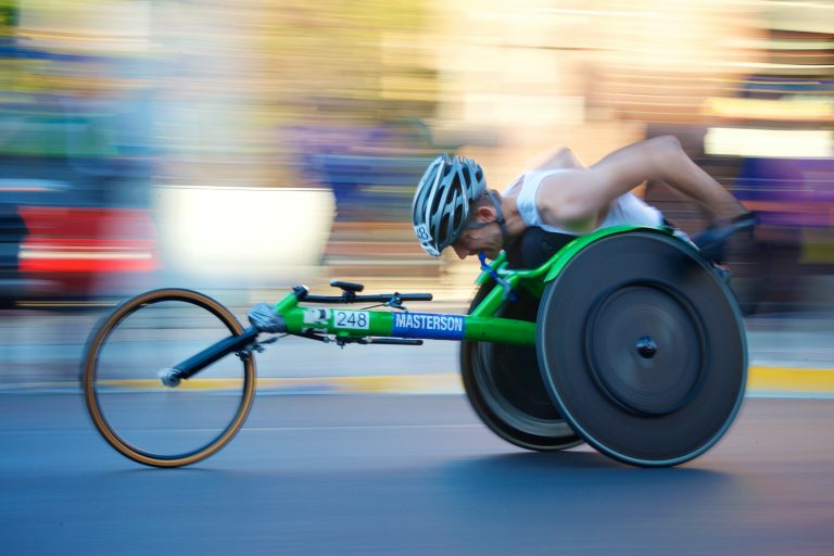 wheelchair user racing
